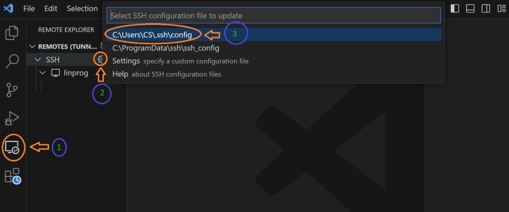 Finding VSCode SSH Config