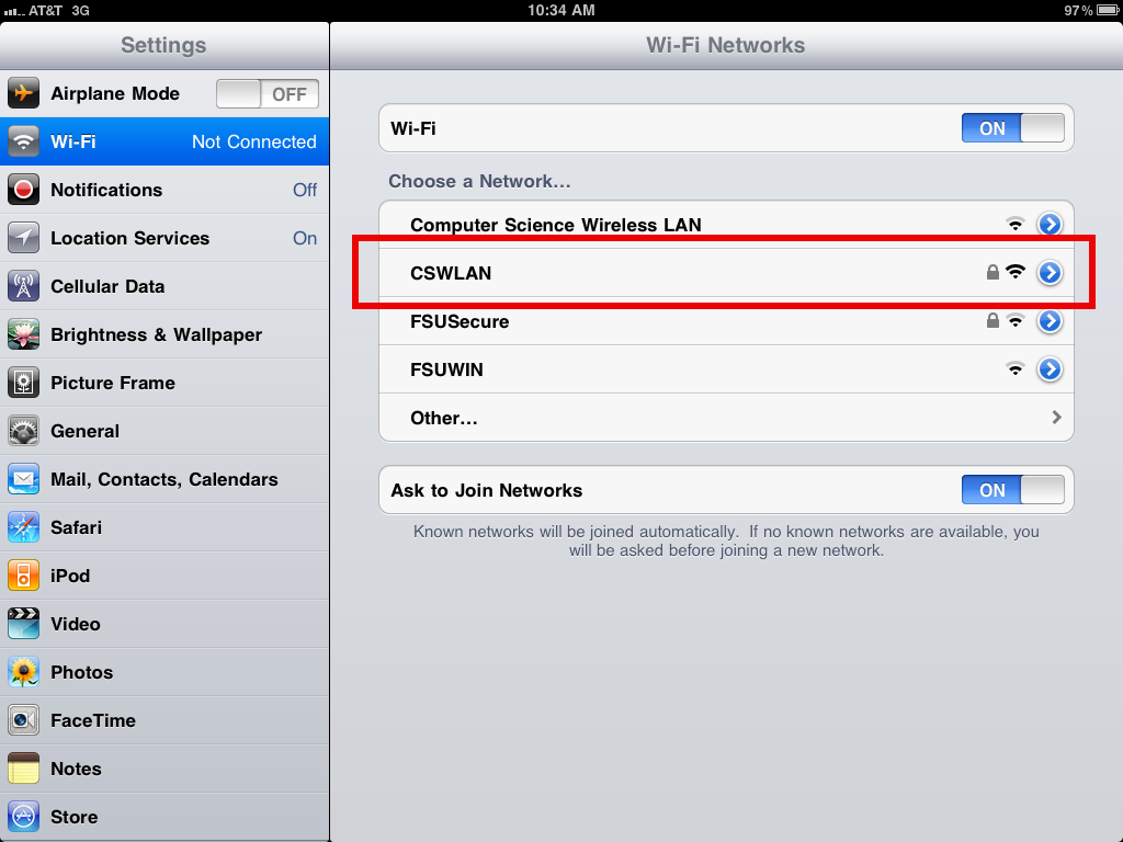Wi-Fi Settings
